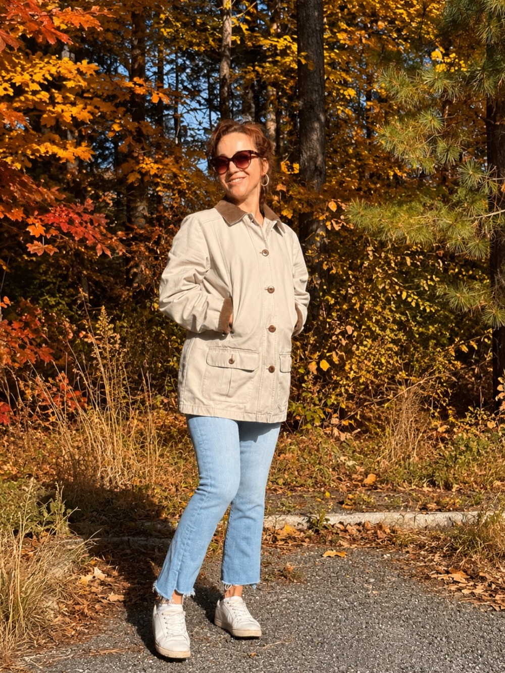 LL Bean Women's Adirondack Barn Coat Flannel Lined Size XS Canvas Classic